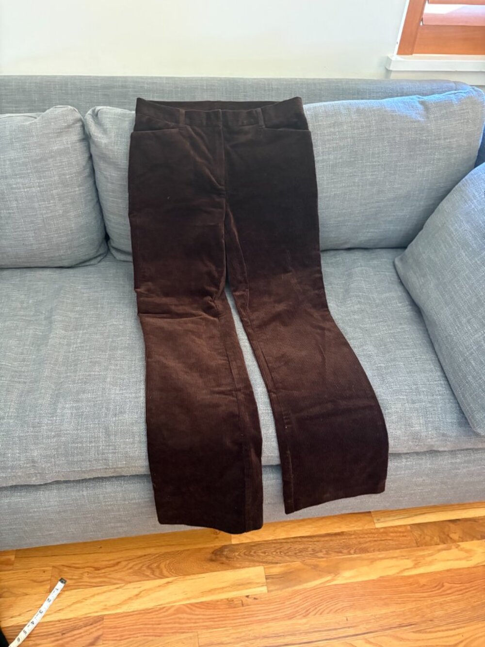 Jones New York Signature Dark Brown Corduroy Trousers Pants Size 4